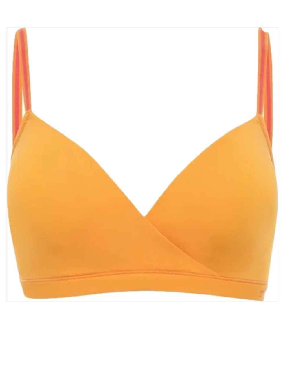 Kindly Yours Orange Wirefree Lightly Lined Bra XL NWT Soft Comfort Bralette